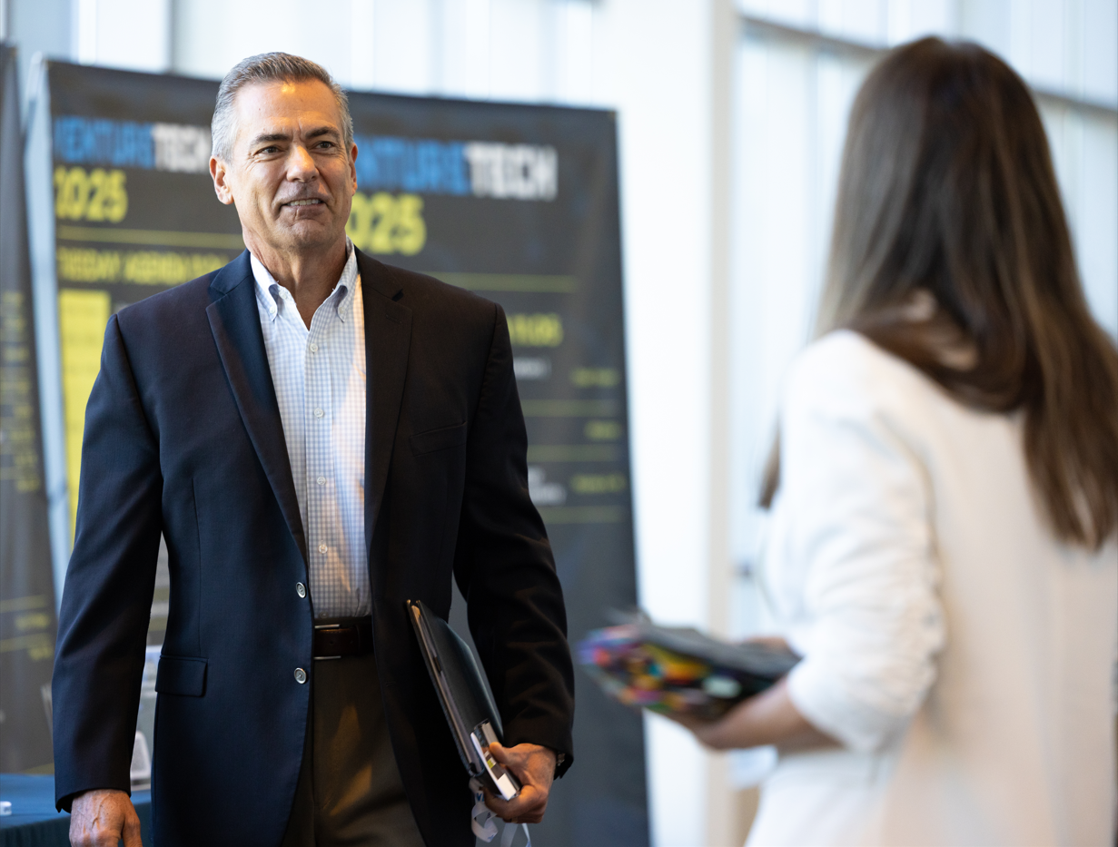 Credit union leaders engaged in a VentureTech session