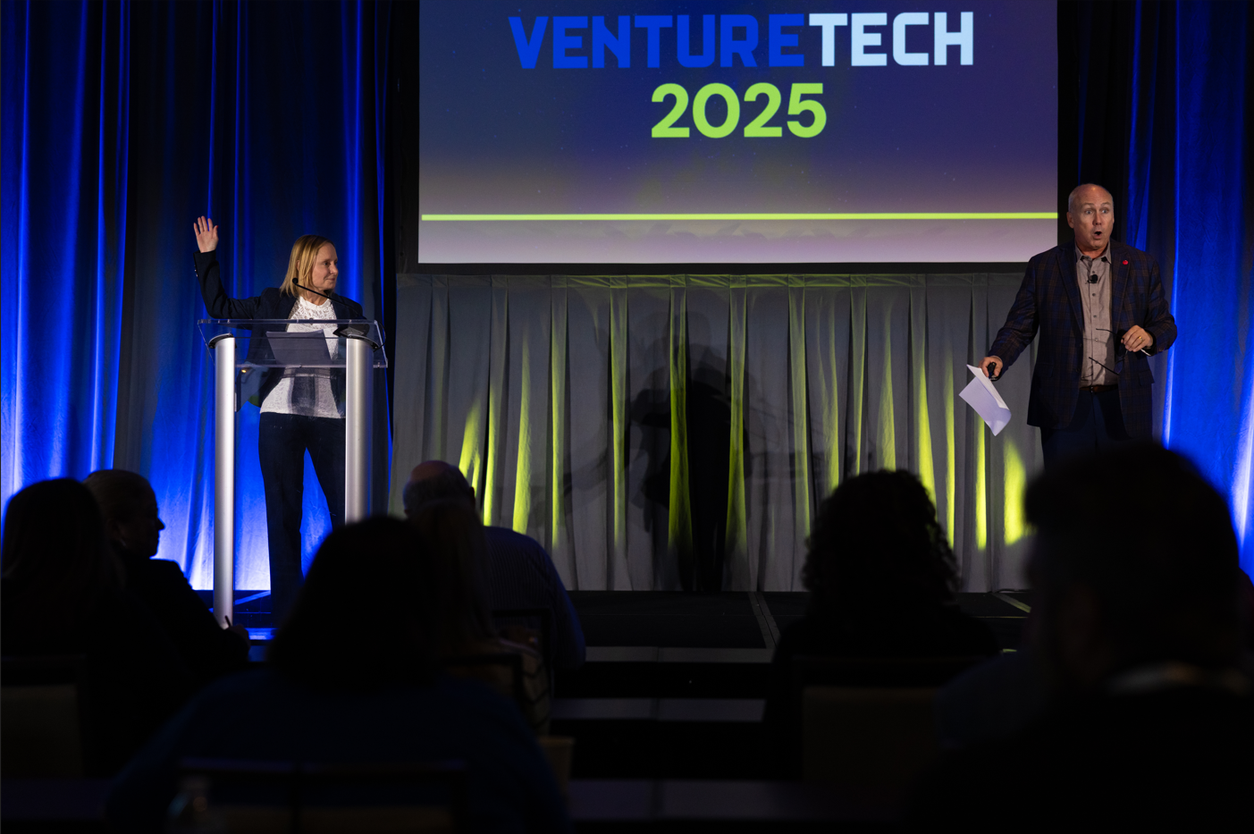 Presenters on the VentureTech main stage